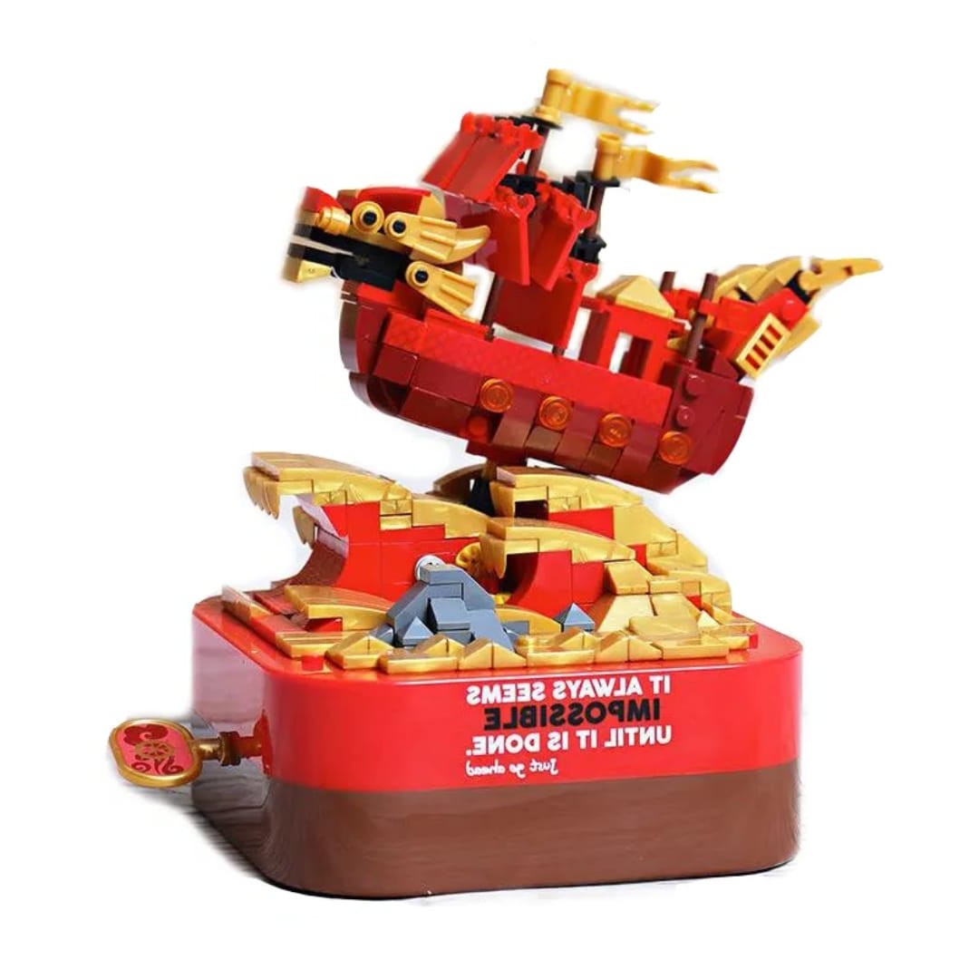 Arma Todo Caja Musical Barco Oriental 405 Pcs