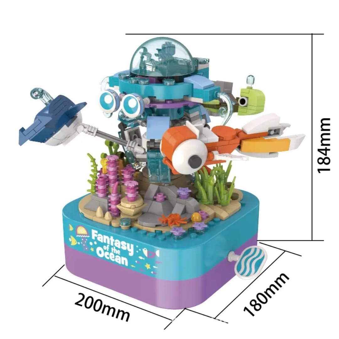 Arma Todo Caja Musical Submarino Marítimo 515 Pcs