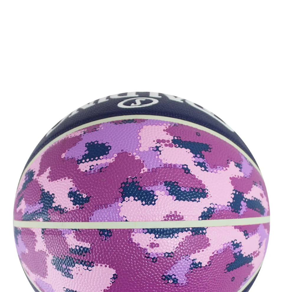 Balón Baloncesto Spalding Commander #6 Camuflado morado