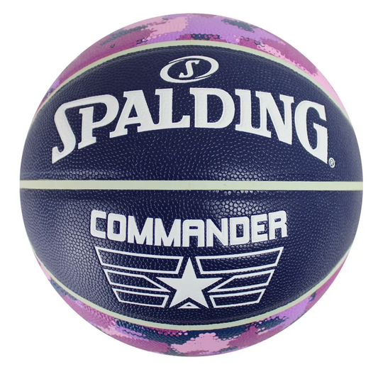 Balón Baloncesto Spalding Commander #6 Camuflado morado