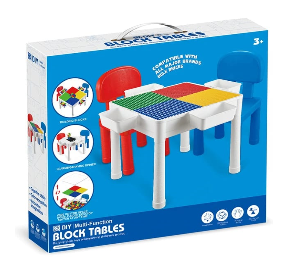 Mesa Didáctica Y Bloques Encajables 2 En 1 Blocks Desk