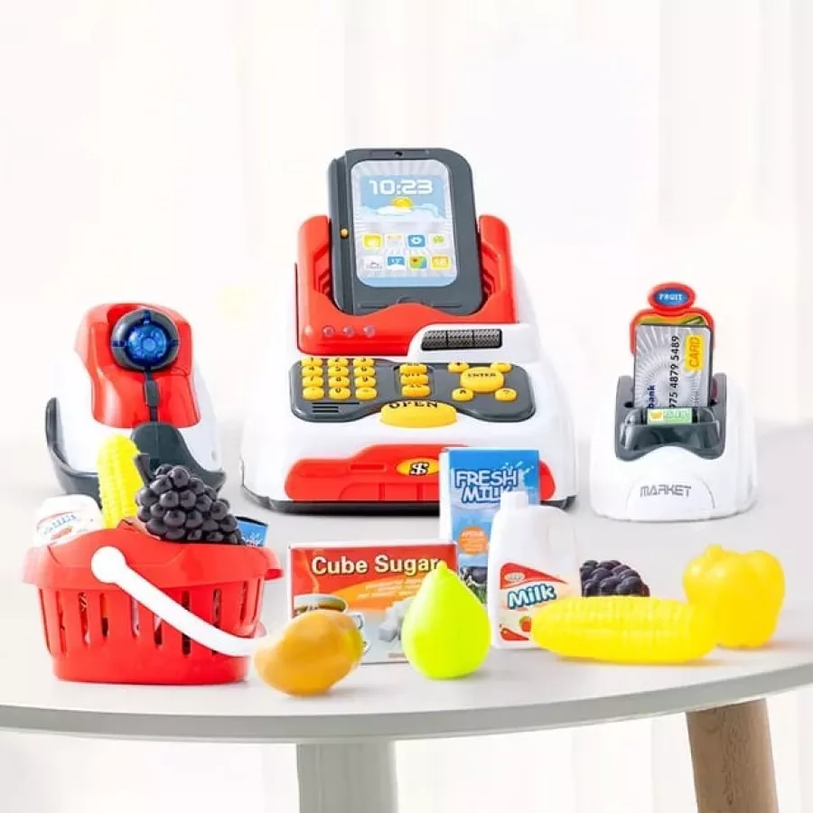 Máquina Registradora Infantil De Supermercado 33 Pcs