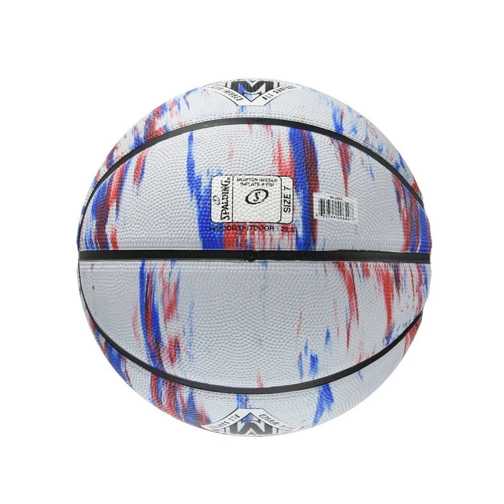 Balón Baloncesto Spalding Marble Series #7 Blanco azul