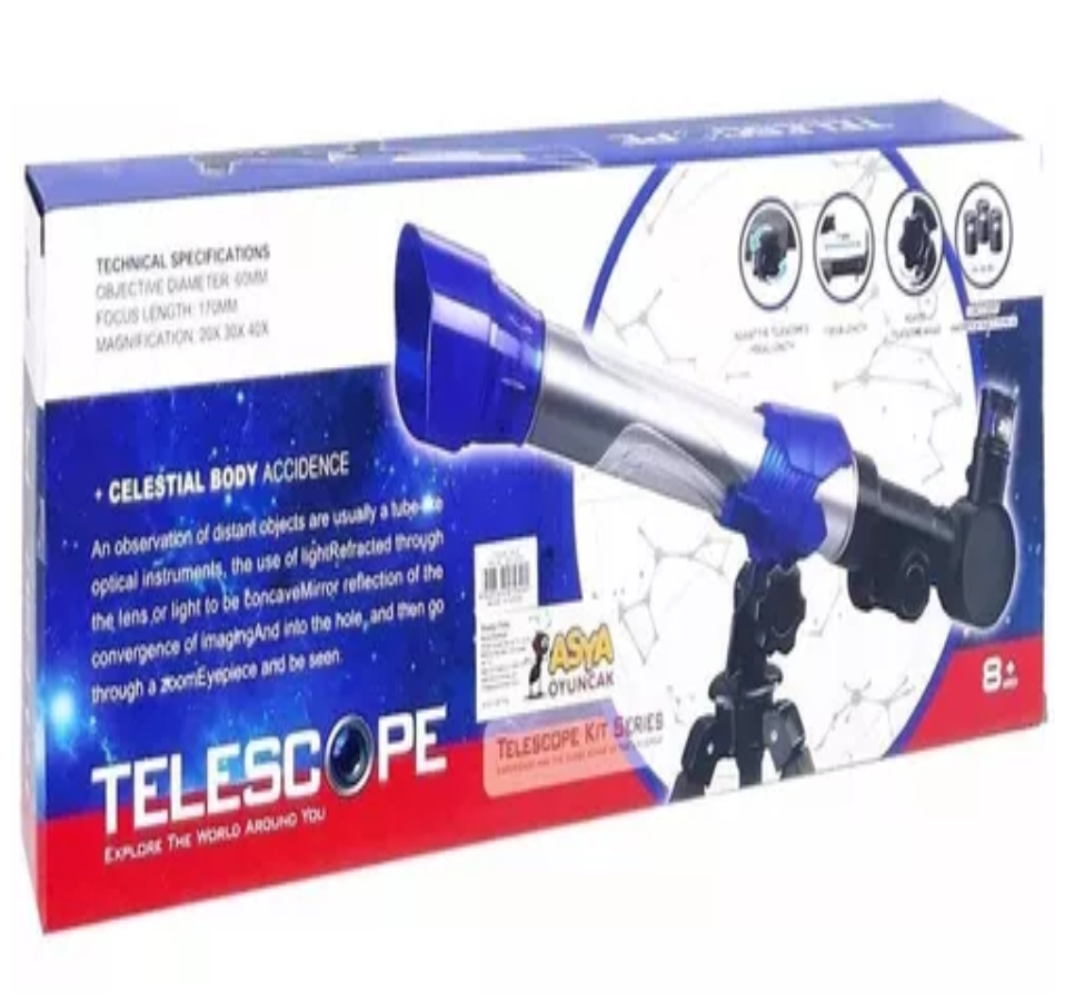 Telescopio Infantil Educativo Aumento X 20, 30, 40