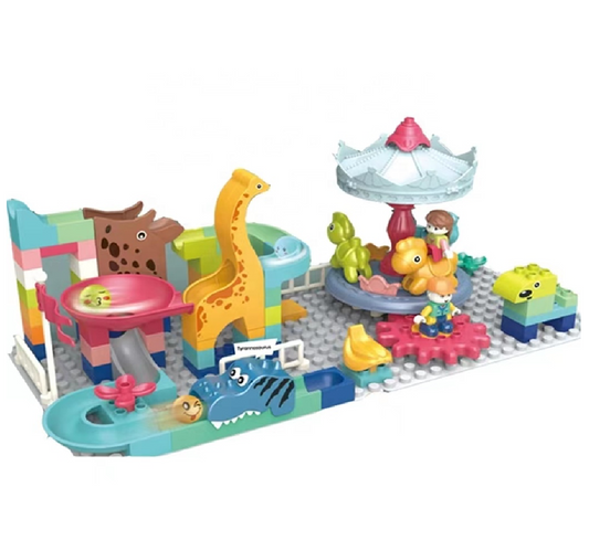 Arma Todo Bloques Parque De Dinosaurios 86 Pcs Bloque Grande