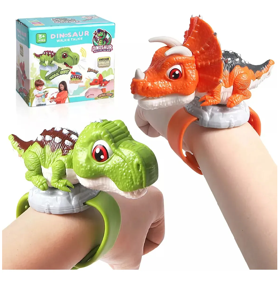 Walkie Talkie Infantil Reloj + Dinos Radio Reloj Recargables