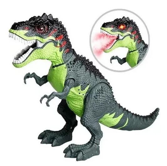 Dinosaurio Pone Huevos Vapor + Luces + Sonido Y Movimiento
