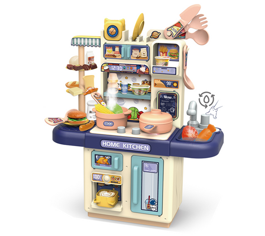Cocina Infantil Función De Agua + Luz + Sonido + Vapor 35 Cm