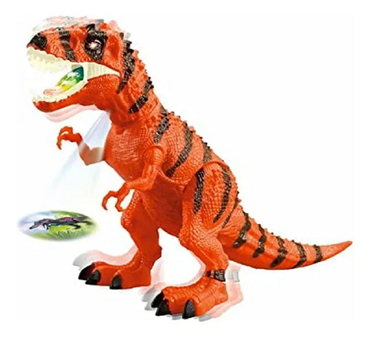 Dinosaurio Proyector Luces + Sonido Y Movimiento