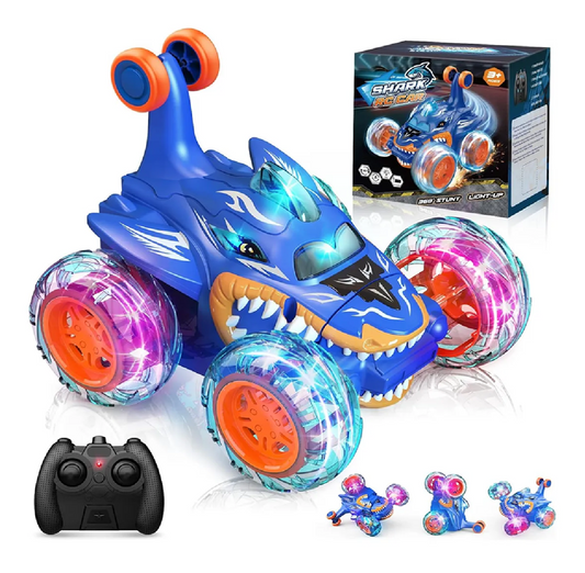 Carro Loco A Control Remoto Tiburón Giros 360°