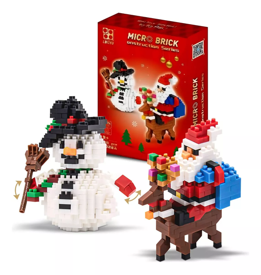 Arma Todo Papá Noel Y Muñeco De Nieve 720 Pcs