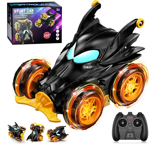 Carro A Control Remoto Carro Loco Giros 360 Forma Murcielago