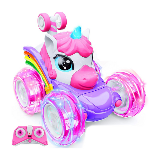 Carro A Control Remoto Para Niña Unicornio Multicolor