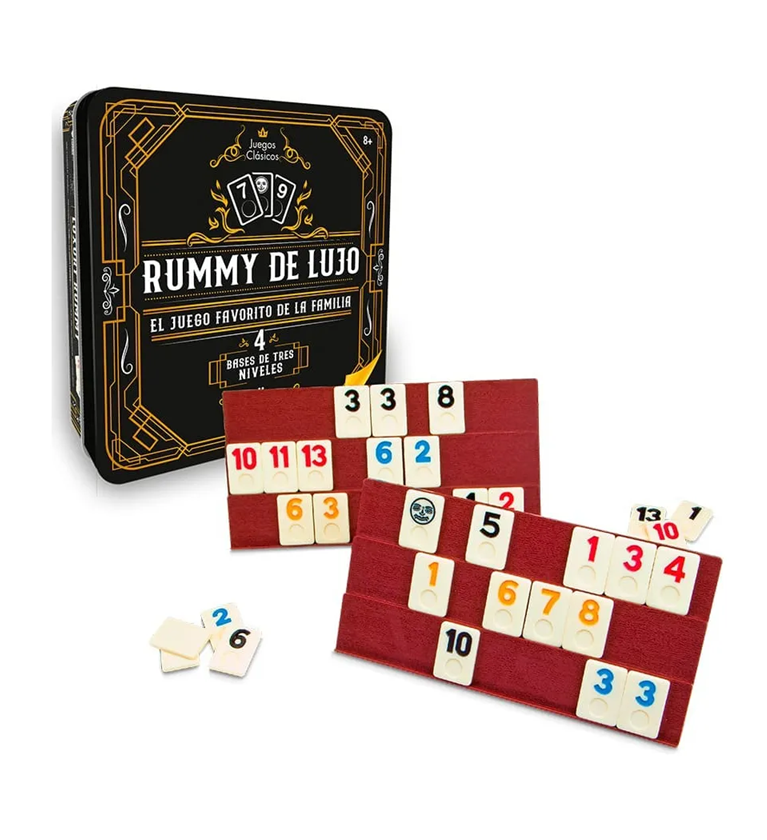Rummy Q Estuche De Lujo Juego De Mesa Ronda Original