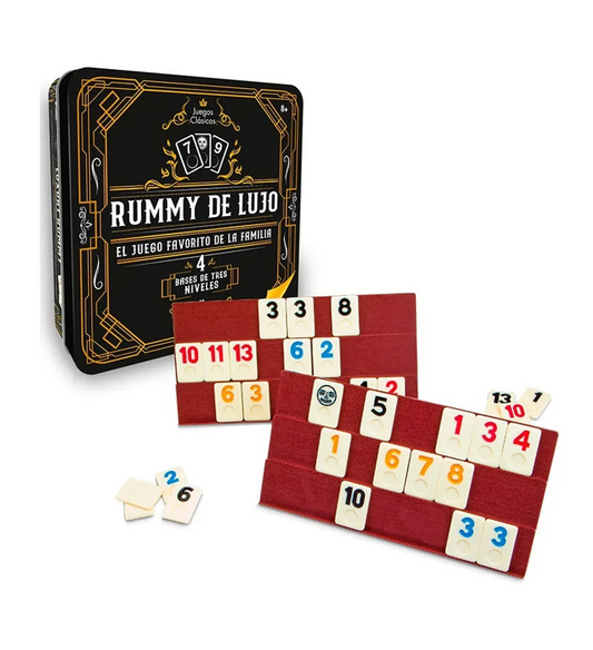 Rummy Q Estuche De Lujo Juego De Mesa Ronda Original
