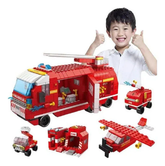 Arma Todo 1000 Pcs Bloques Para Armar Carro De Bomberos