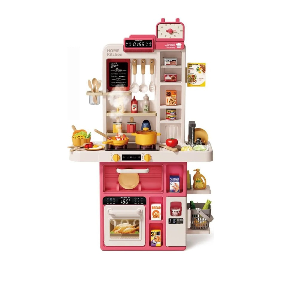 Cocina Infantil 88 Cm 69 Accesorios Luz+ Sonido +agua+ Vapor