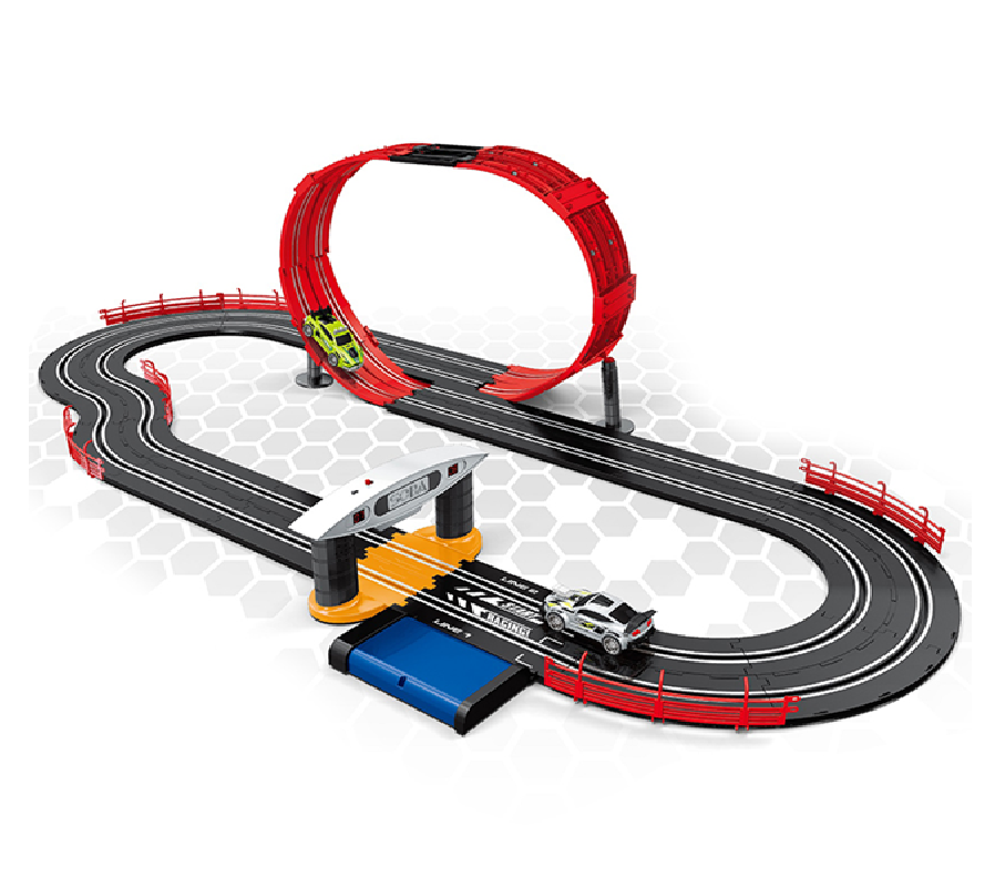 Pista De Carreras Eléctrica Topturbe 2 Carros 560 Cm