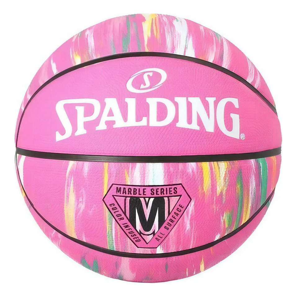 Balón Baloncesto Spalding Marble Series #6 Rosa