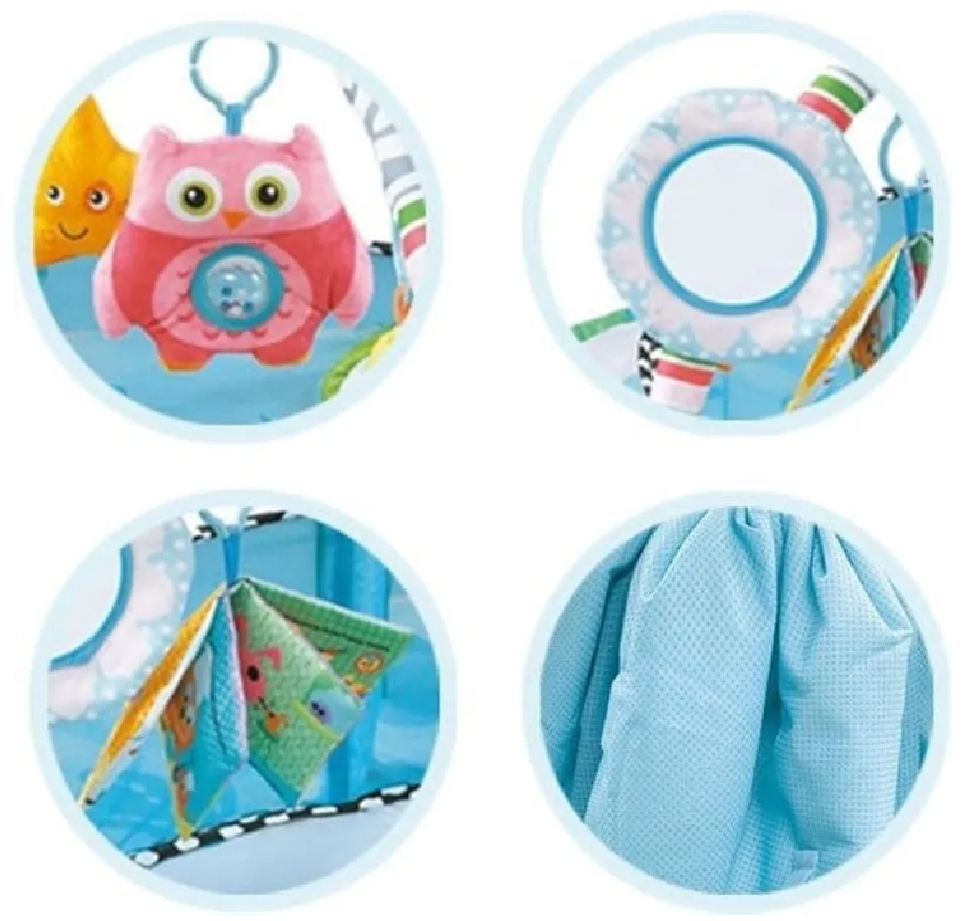 Gimnasio Infantil 5 En 1 Piscina De Pelotas + Corral 143 Cm