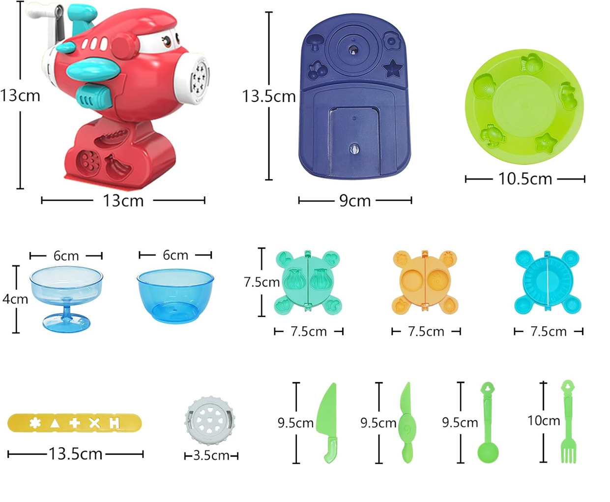 Juego De Mesa Con Plastilina Avioneta Moldes + Accesorios