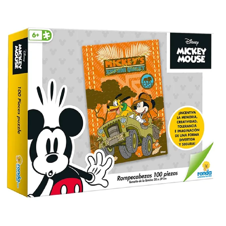 Rompecabezas 100 Pzas Mickey Club House Ronda