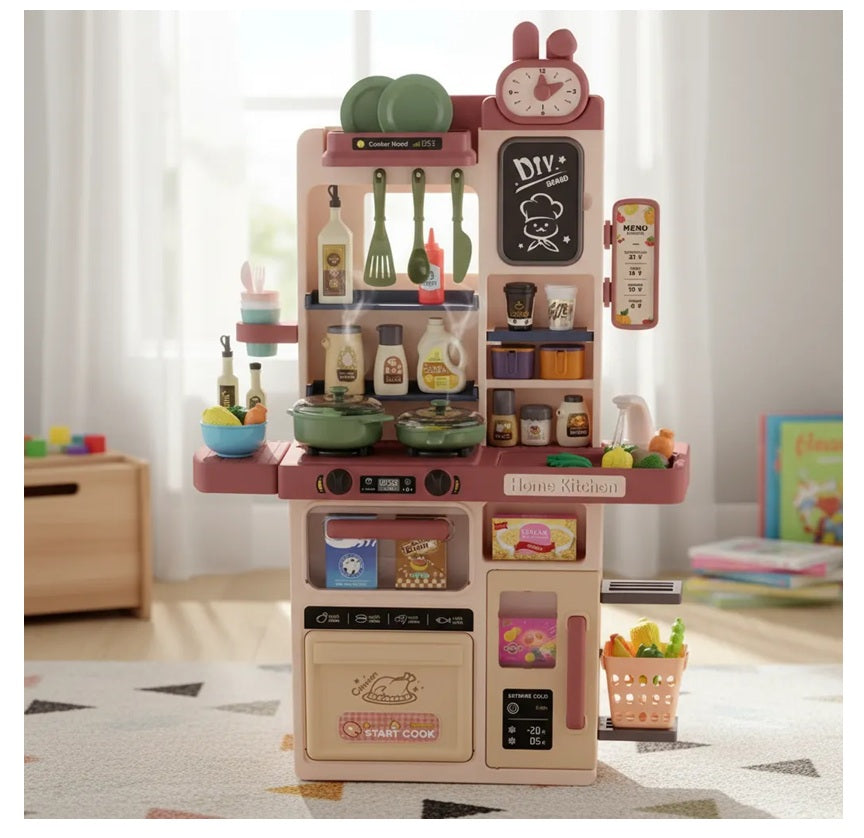 Cocina Infantil 84 Cm 63 Pcs Puzzle Kitchen