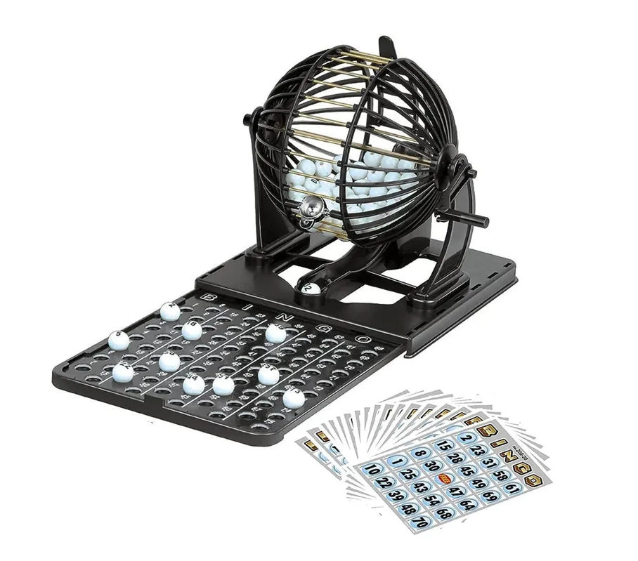 Juego De Mesa Gran Bingo Metálico 75 Balotas