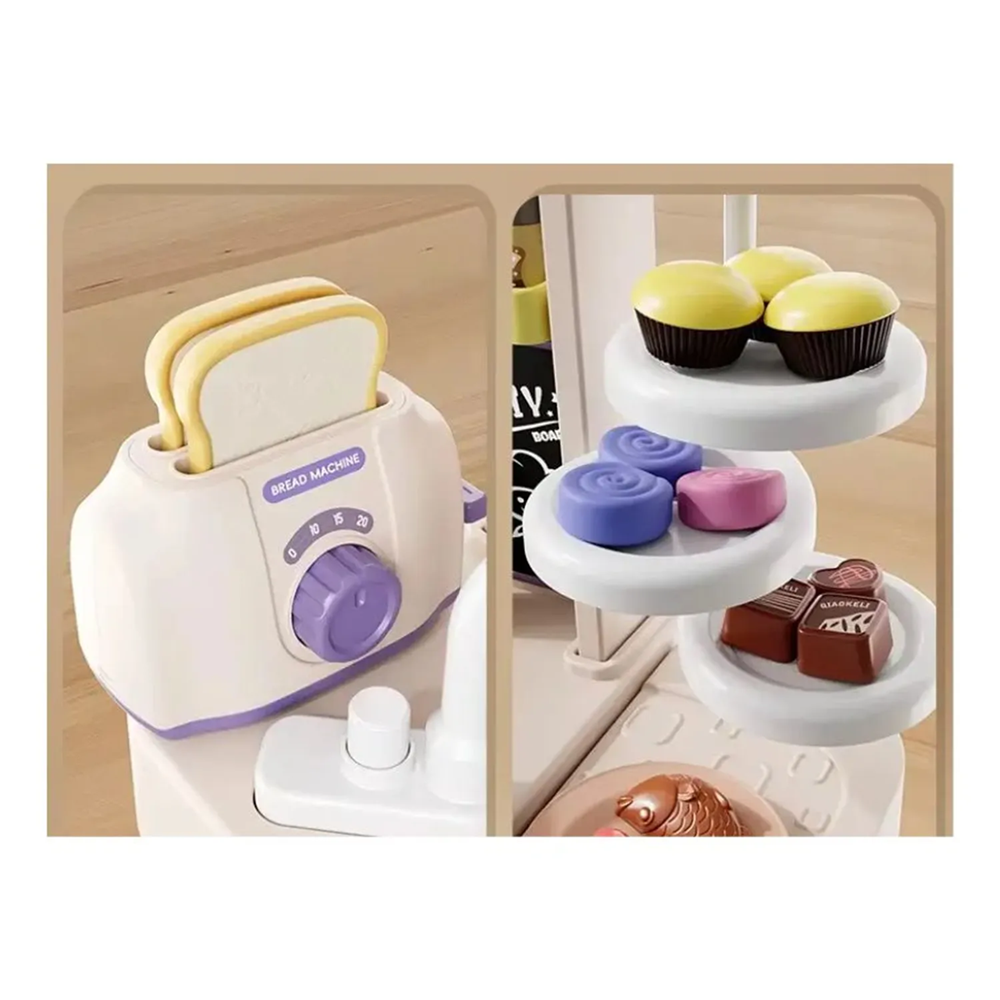 Cocina Infantil 95 Cm Alta 93 Pc Luces + Sonidos+ Agua
