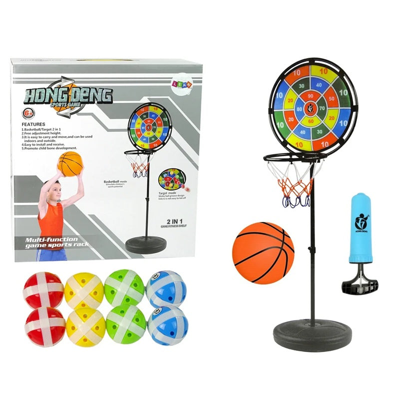 Juego Cancha De Baloncesto + Tiro Al Blanco + Aros