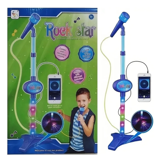 Microfono Infantil Karaoke Niños Base + Micro + Conexión Mp3 Agregar a favoritos Ahorras hasta  $ 1.9