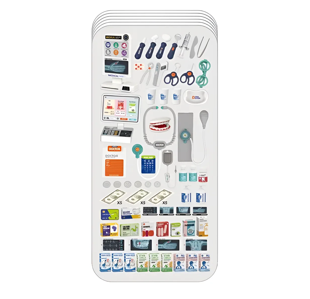 Kit Médico Hospital Infantil Set De Doctor 77 Pcs De Doctor