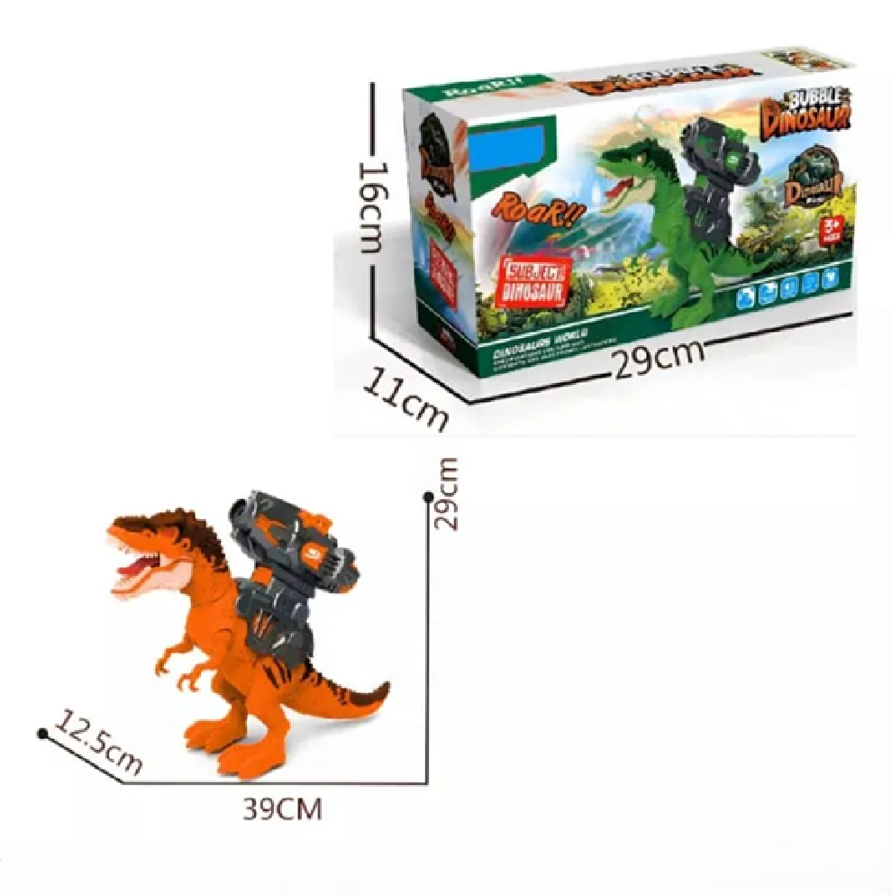 Dinosaurio Infantil Proyector Y Burbuja De Batería