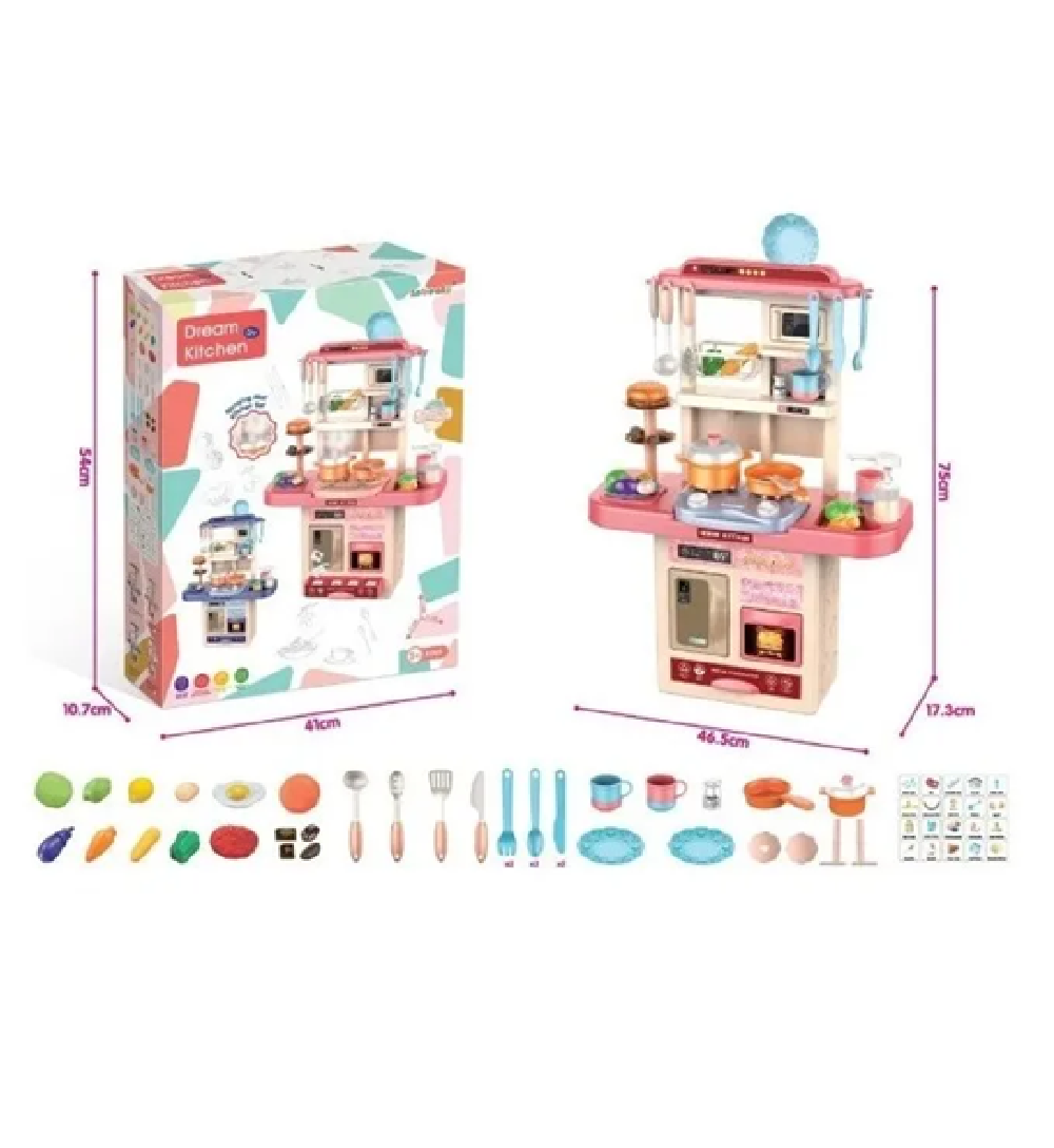 Cocina De Juguete Cocinita Infantil Luz Sonido Y Agua