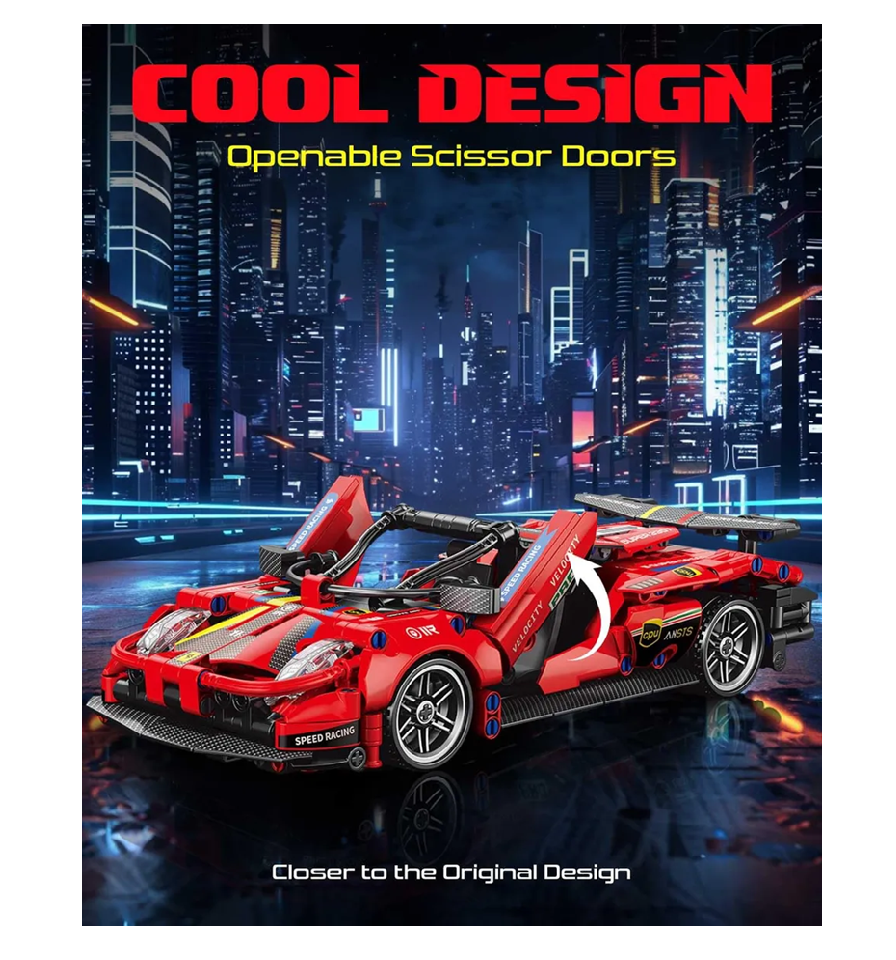 Arma Todo Bloques Para Armar Carro De Pista 426 Pcs