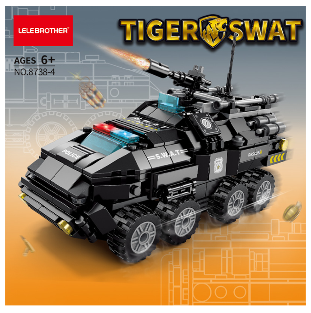 Arma Todo Bloques Para Armar 371 Pcs Camión Swat