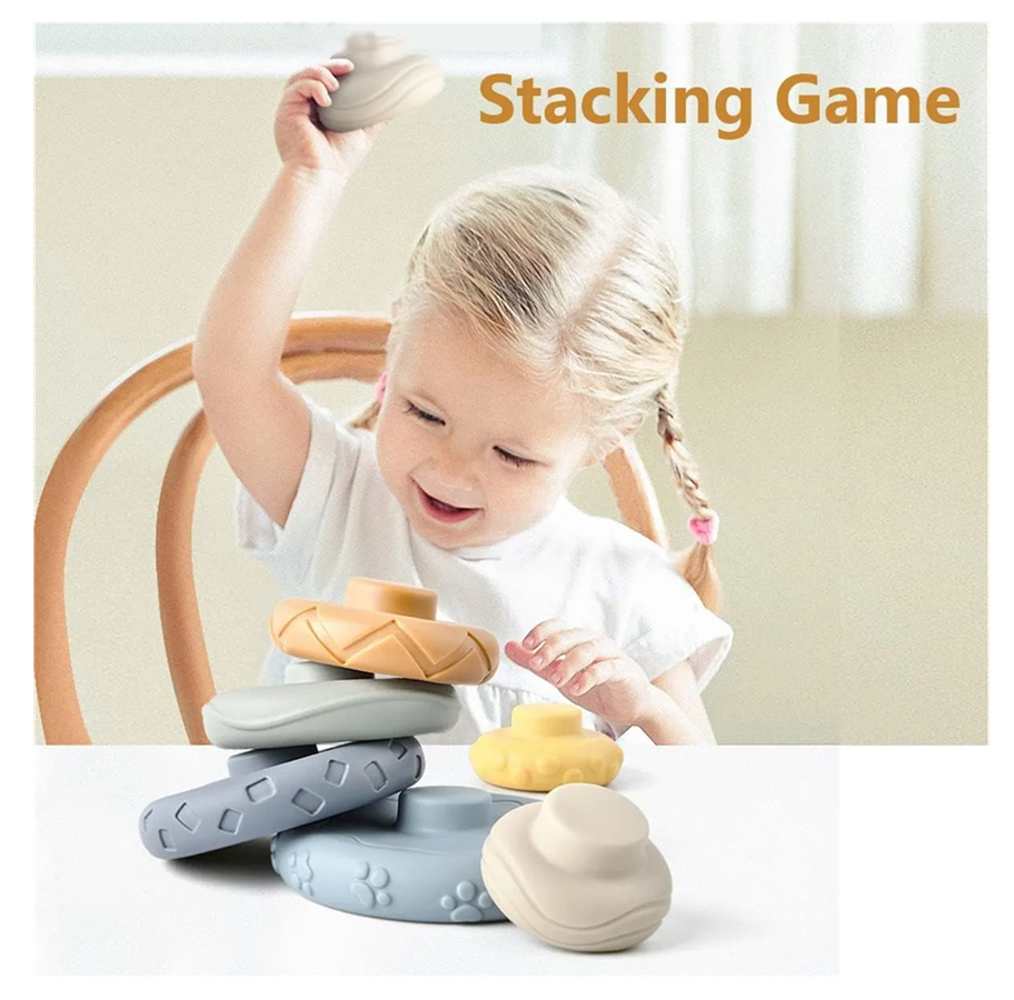 Juguete Infantil Para Bebés Set De Baño En Silicona