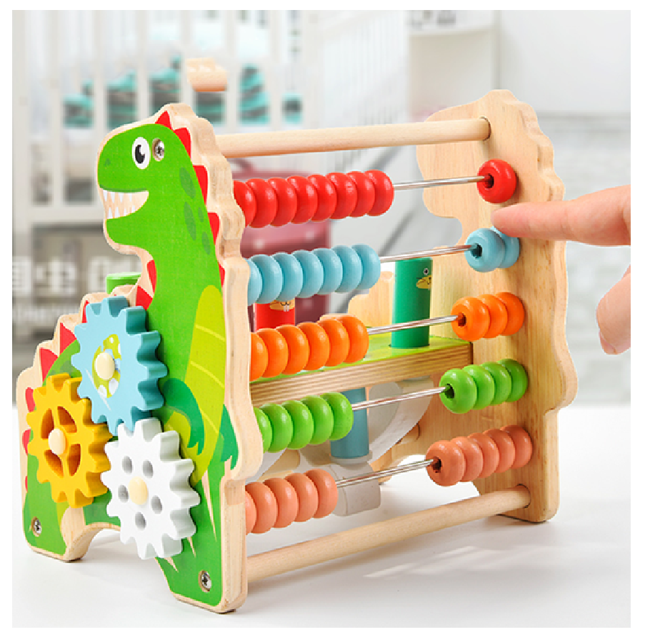 Dinosaurio Laberinto Montessori Figuras + Encastre