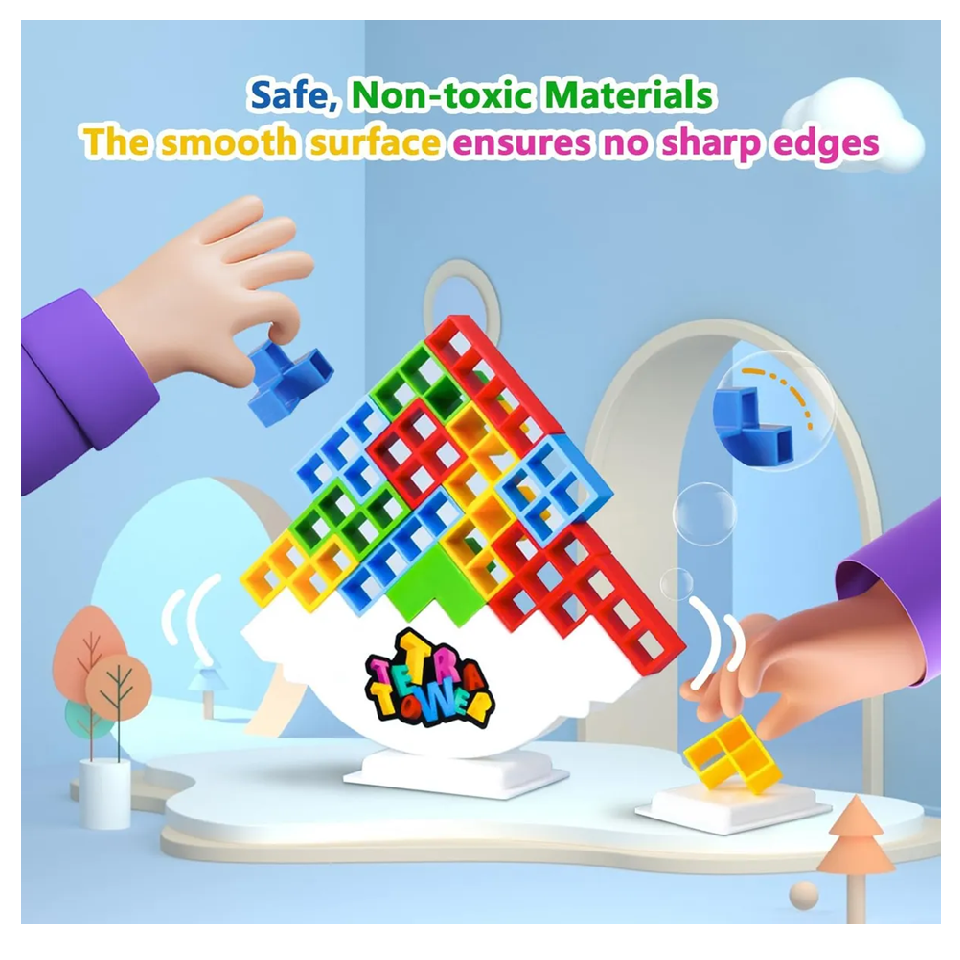 Juego De Mesa Tetratower Balance 32 Pcs