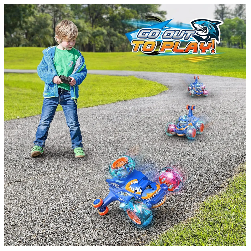 Carro Loco A Control Remoto Tiburón Giros 360°