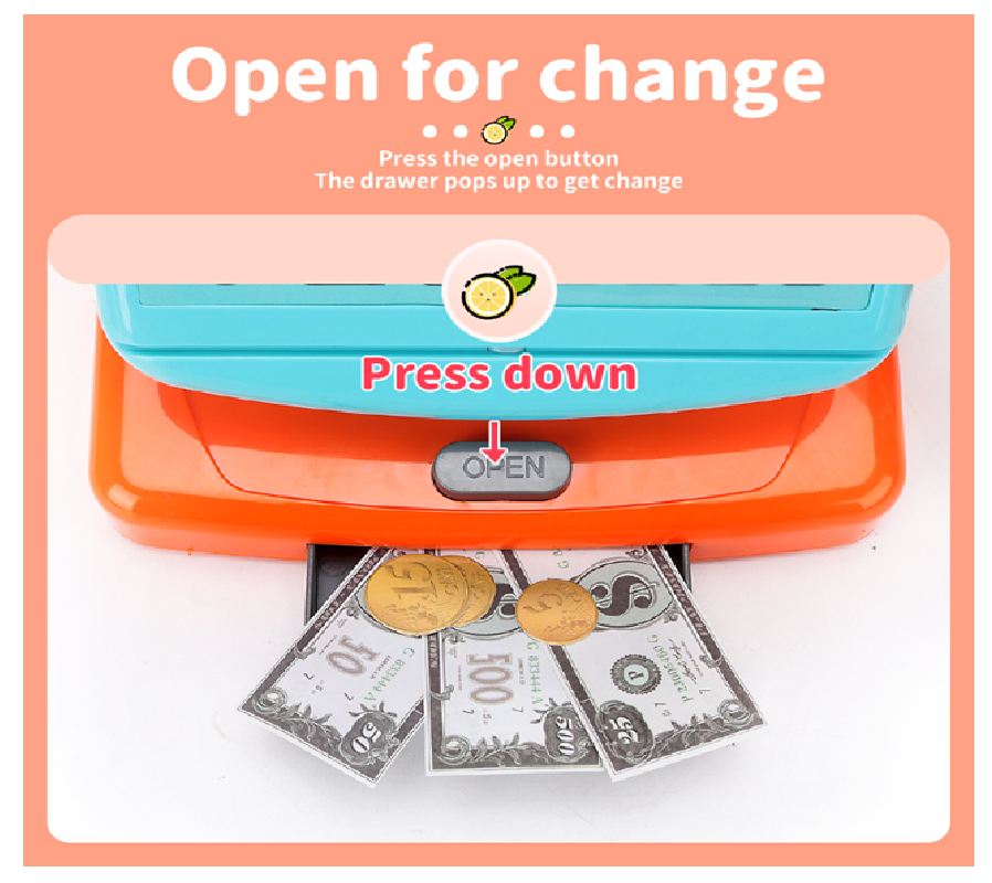 Caja Registradora Infantil Luces + Sonidos + Calculadora