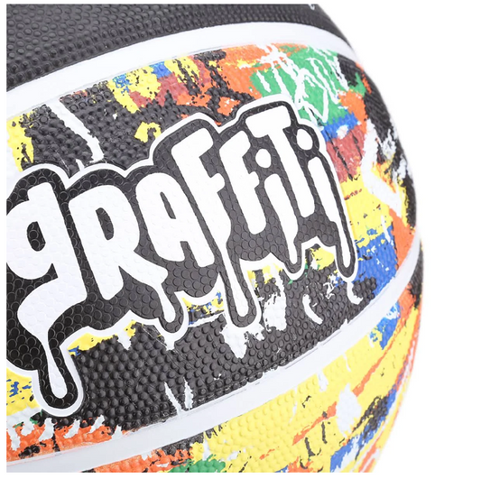 Balón Baloncesto Spalding Graffiti #7 Amarillo
