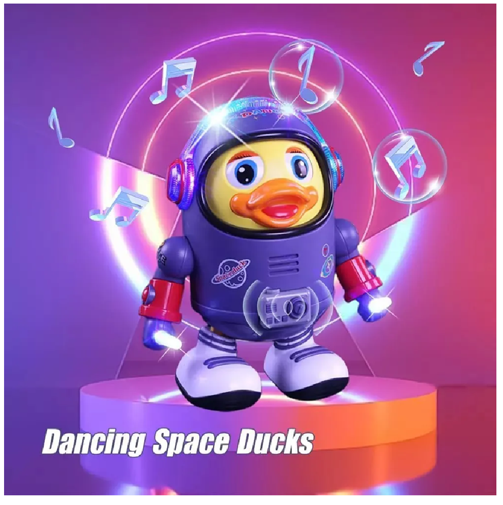Pato Espacial Bailarín Infantil Luces Sonidos Y Movimiento