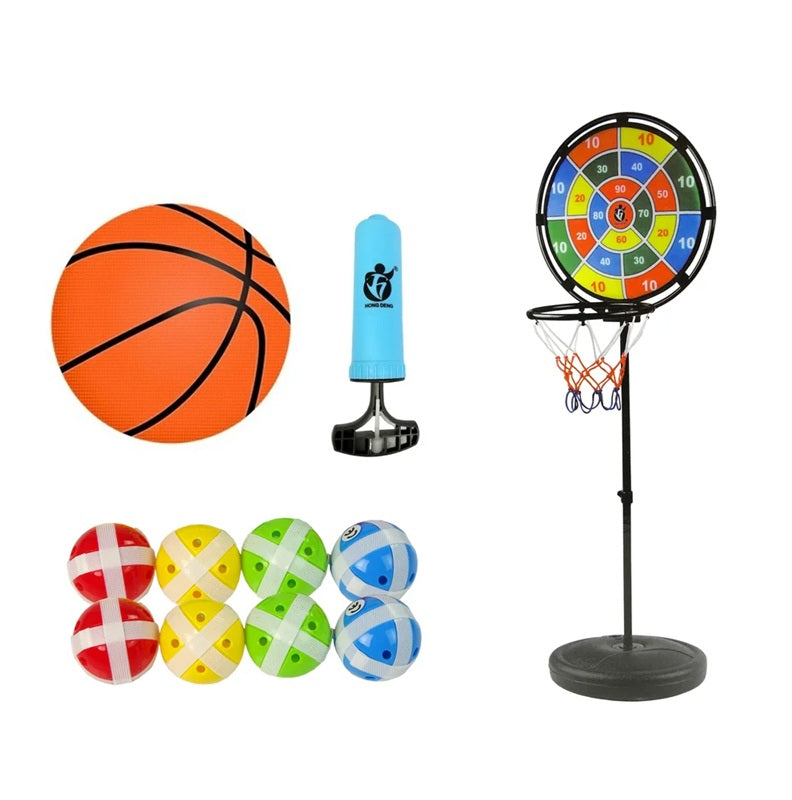 Juego Cancha De Baloncesto + Tiro Al Blanco + Aros