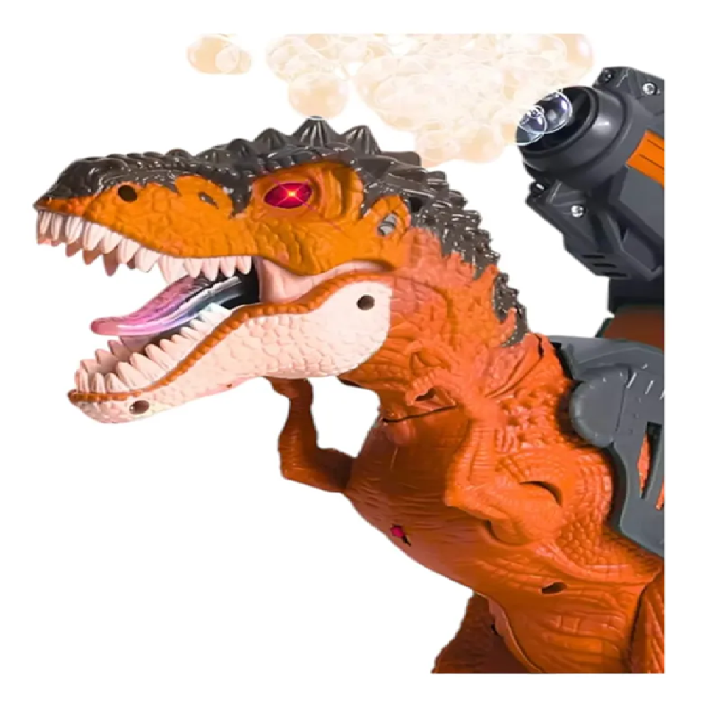 Dinosaurio Infantil Proyector Y Burbuja De Batería