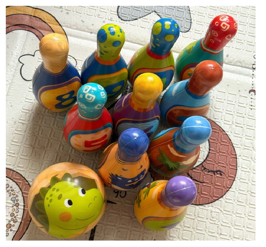 Set Juego De Bolos Interactivo Con Espuma 10 Pinos