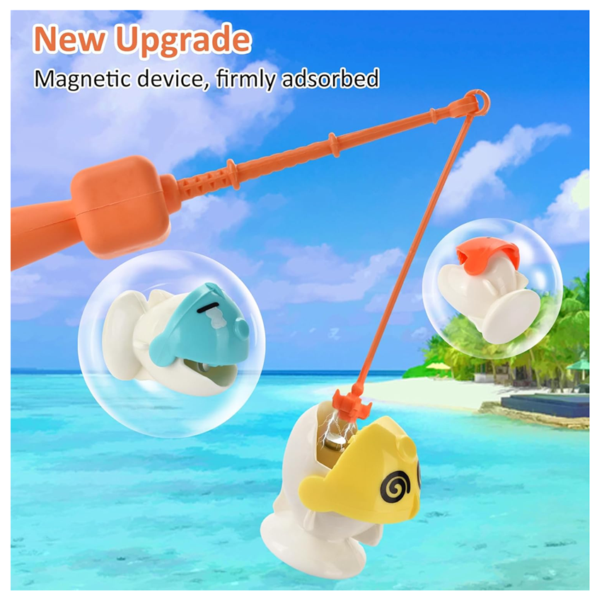 Juego De Pesca Magnético Juguete Giratorio Infantil 21 Pcs