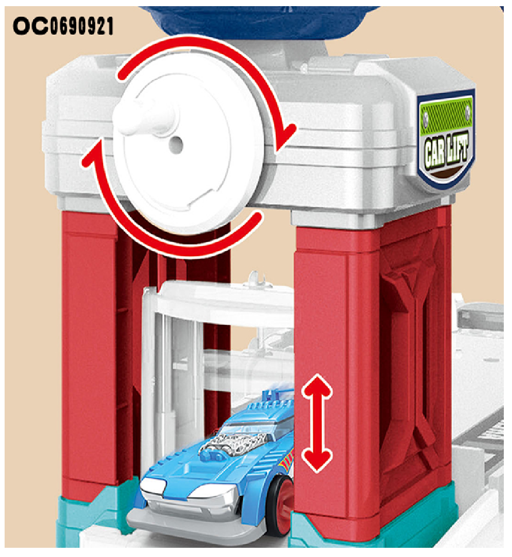 Pista Infantil Grande 95 Pcs Avión + Carros + Tractomula