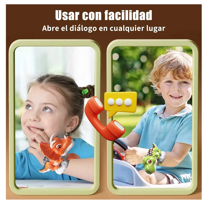Walkie Talkie Infantil Reloj + Dinos Radio Reloj Recargables