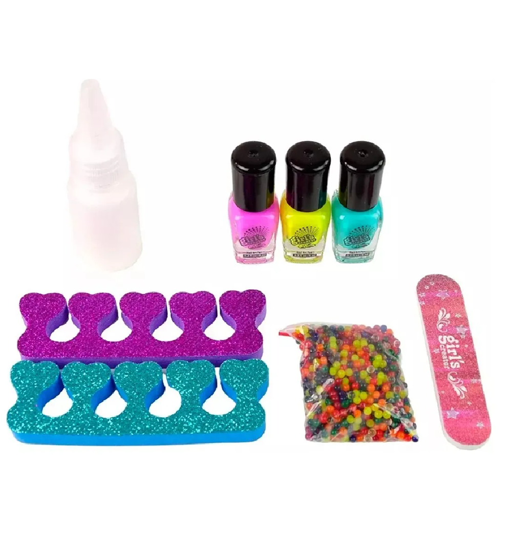 Set Spa Pies Masaje Pedicure Hidrogel Luces Juguete Burbujas